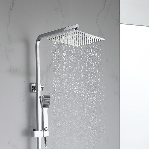 Della Francesca 300Mm Shower Head Square 304Ss Polished Chrome Finish Shower Heads & Combos