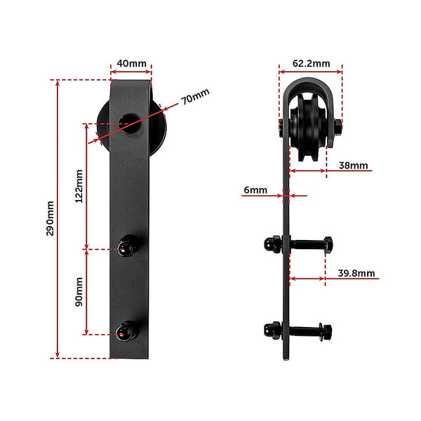 1.8M Sliding Barn Door Hardware Barn Doors