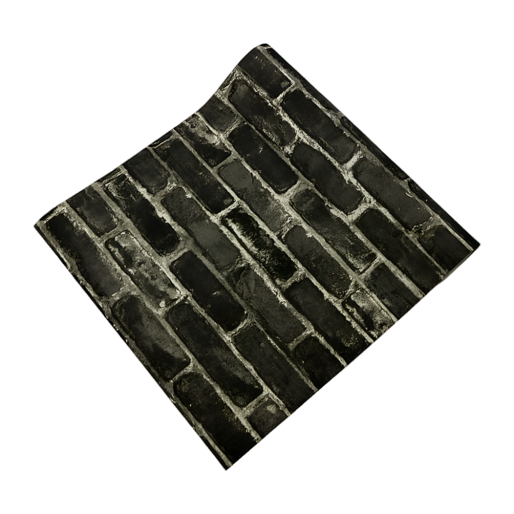 Randy & Travis Machinery Wallpaper Faux Brick Pattern Paper Roll Wallpaper Rolls & Sheets