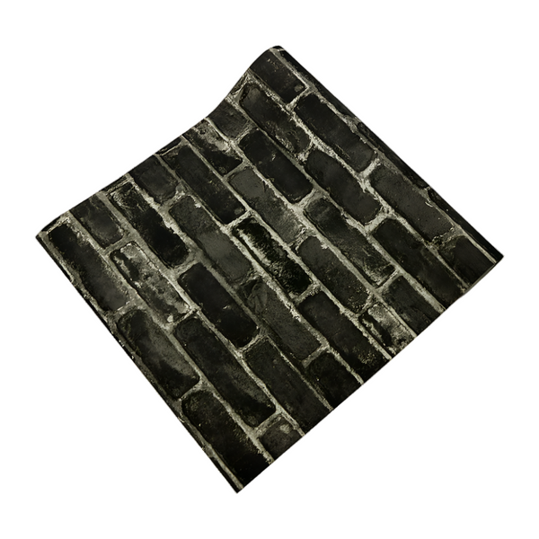 Randy & Travis Machinery Wallpaper Faux Brick Pattern Paper Roll Wallpaper Rolls & Sheets