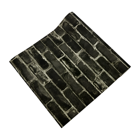 Randy & Travis Machinery Wallpaper Faux Brick Pattern Paper Roll Wallpaper Rolls & Sheets