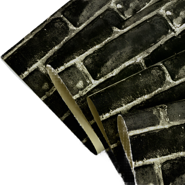 Randy & Travis Machinery Wallpaper Faux Brick Pattern Paper Roll Wallpaper Rolls & Sheets