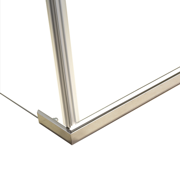 Della Francesca Shower Screen 900X900x1900mm Framed Safety Glass Pivot Door By Shower Enclosures