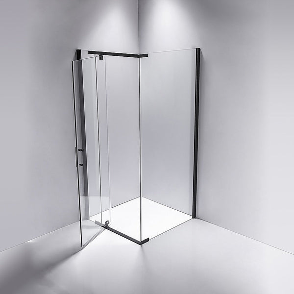 Della Francesca Shower Screen 900X700x1900mm Framed Safety Glass Pivot Door By Shower Enclosures