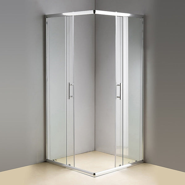 Della Francesca 800 X 800Mm Sliding Door Nano Safety Glass Shower Screen By Shower Doors