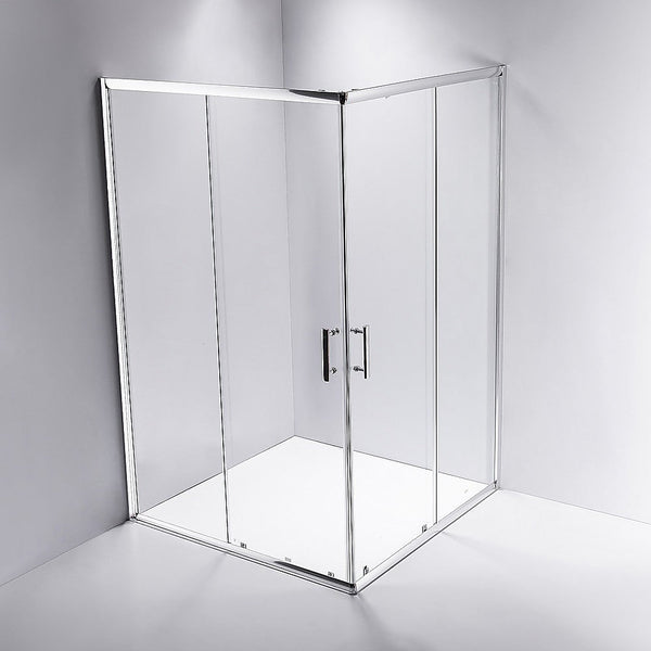 Della Francesca 800Mm Sliding Door Nano Safety Glass Shower Screen By Shower Enclosures
