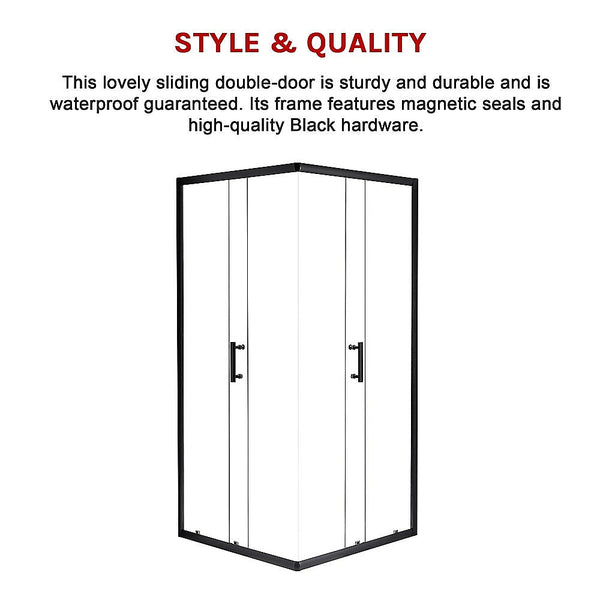 Della Francesca 900 X 1200Mm Sliding Door Nano Safety Glass Shower Screen By Shower Doors