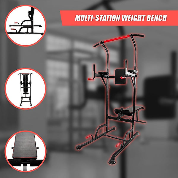 Pull Up Weight Bench Dip Multi Station Chin Home Gym Equipment Pull Up Bars