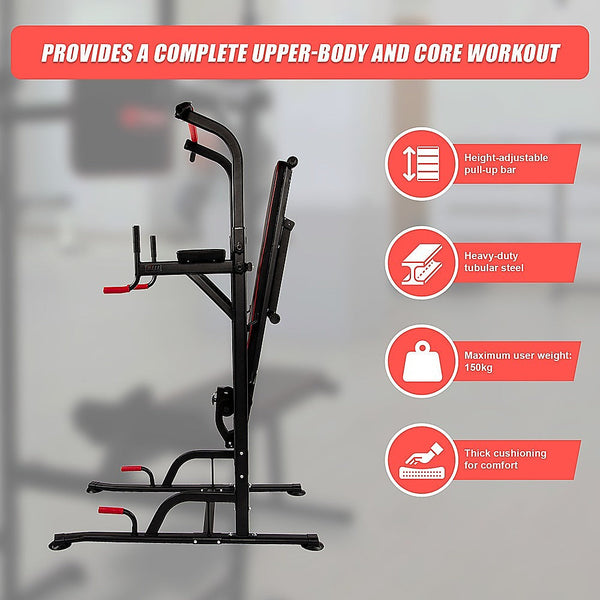 Pull Up Weight Bench Dip Multi Station Chin Home Gym Equipment Pull Up Bars