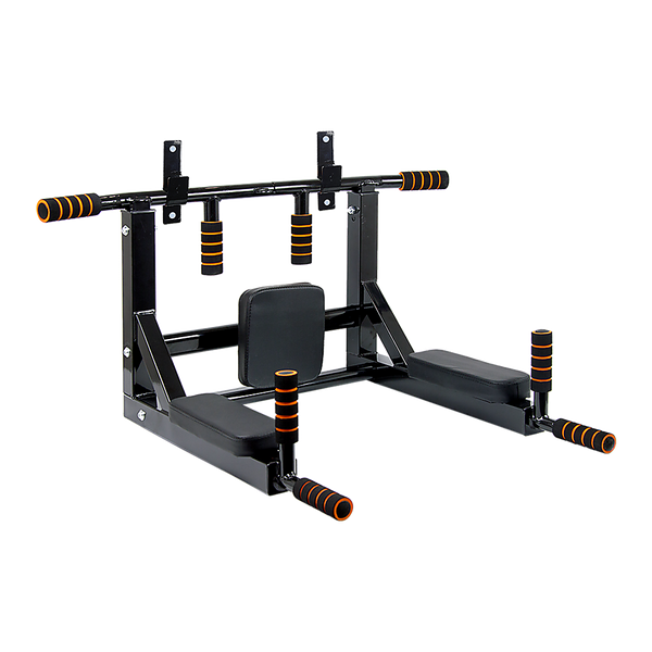 Heavy Duty Wall Mounted Power Station Knee Raise Pull Up Chin Dips Bar Home Gym Attachments