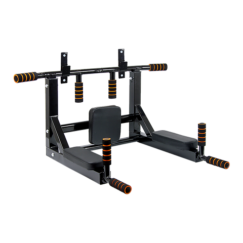 Heavy Duty Wall Mounted Power Station Knee Raise Pull Up Chin Dips Bar Home Gym Attachments