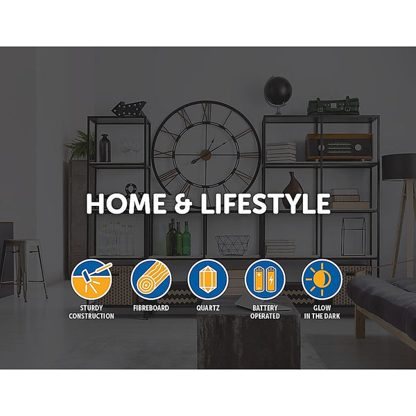 Glow In Dark Wall Clock Luminous Quartz Quiet Wooden Home Decor 30Cm Wall Clocks