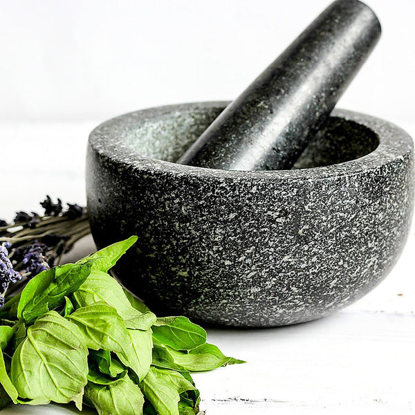 Randy & Travis Machinery Large Pestle And Mortar Set Durable Granite Stone Spice Herb Crusher Mortar & Pestles
