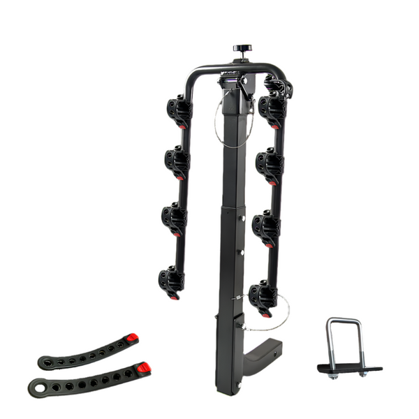 Randy & Travis Machinery Premium 4 Bike Carrier Rack Hitch Mount Swing Down Bicycle W/ 2" Receiver Car Racks