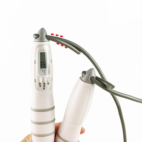 Digital Lcd Skipping Jumping Rope Gray Skip Jump Ropes
