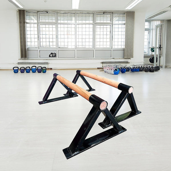 Randy & Travis Machinery Premium Parallette Pair Gymnastics Push Up Bars Push Up Stands