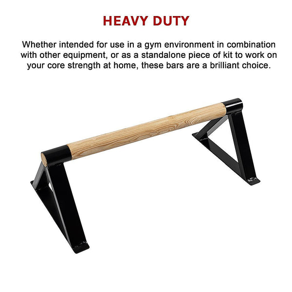 Randy & Travis Machinery Premium Parallette Pair Gymnastics Push Up Bars Push Up Stands