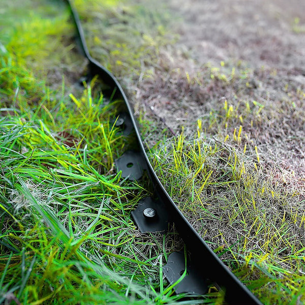 Randy & Travis Machinery Landscape No Dig Lawn Garden Edging Kit 10M Flexible Durable Border Paver Manual Edgers