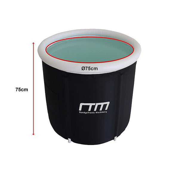 Randy & Travis Machinery Premium Portable Ice Bath Inflatable Foldable Cold Water Therapy Baths