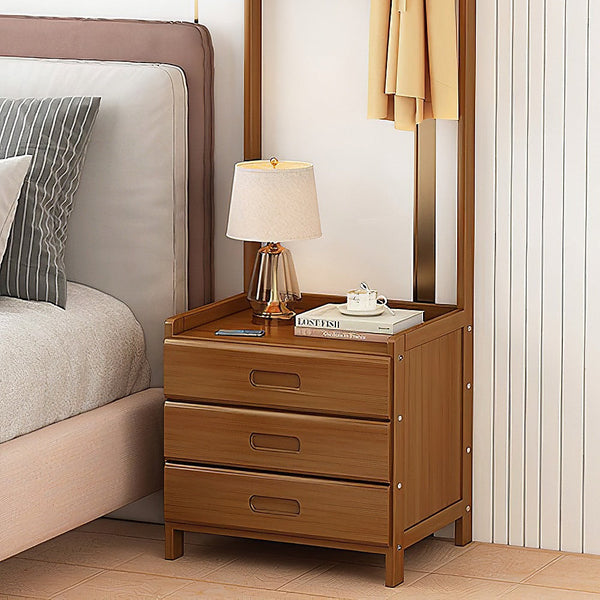 Randy & Travis Machinery Wooden Hall Stand Modern Style Minimalist Home Floor Coat Rack With Drawer Coat & Hat Racks