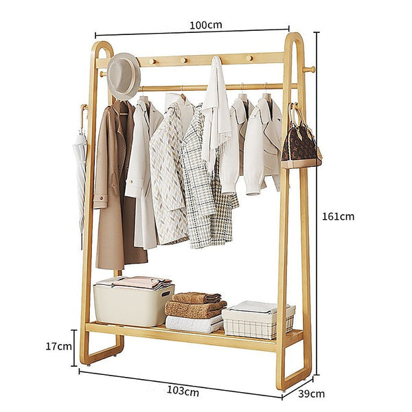 Randy & Travis Machinery 100Cm Clothes Rack Slim Stylish Space Saving Garment Racks