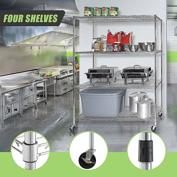 Palermo Modular Wire Storage Shelf 1500 X 600 1800Mm Steel Shelving Tool Shelving & Racking Systems