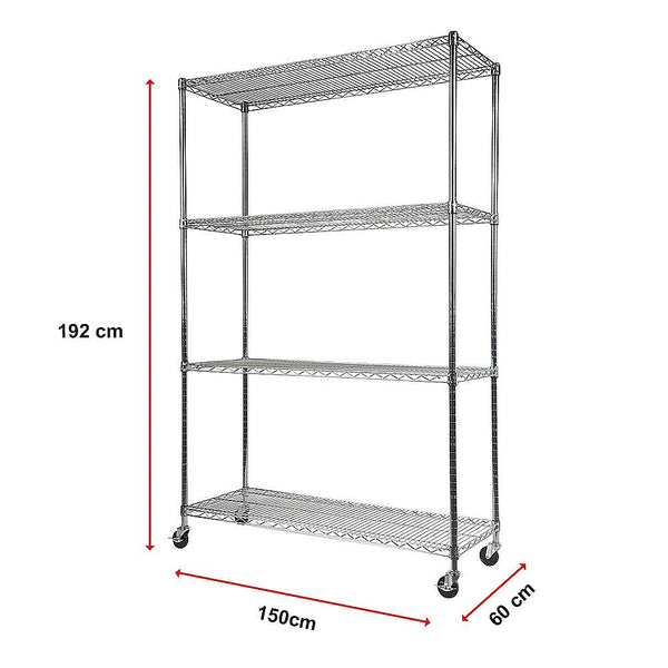 Palermo Modular Wire Storage Shelf 1500 X 600 1800Mm Steel Shelving Tool Shelving & Racking Systems