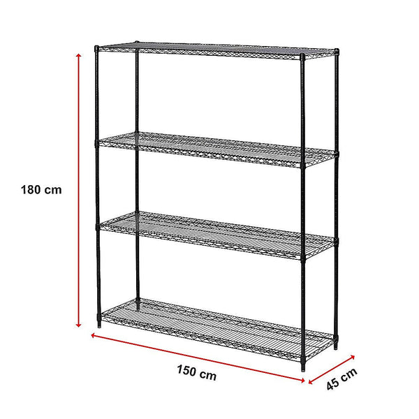 Palermo Modular Wire Storage Shelf 1500 X 450 1800Mm Steel Shelving Tool Shelving & Racking Systems