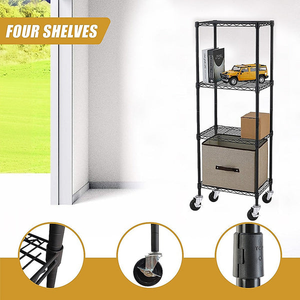 Palermo Modular Wire Storage Shelf 600 X 1800Mm Steel Shelving Wall Shelves