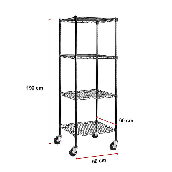 Palermo Modular Wire Storage Shelf 600 X 1800Mm Steel Shelving Wall Shelves