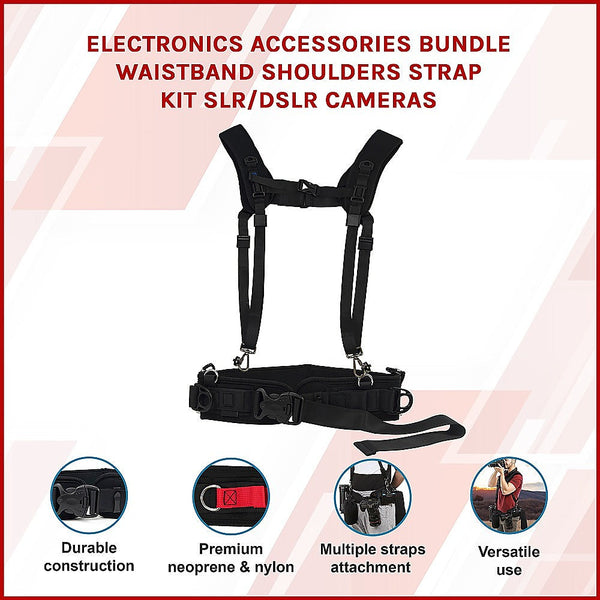 Randy & Travis Machinery Electronics Accessories Bundle Waistband Shoulders Strap Kit Slr/Dslr Cameras Straps & Hand Grips