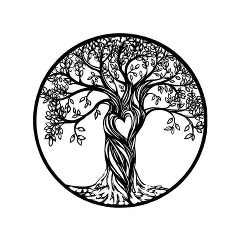 Randy & Travis Machinery Tree Life Wall Decoration Metal Sculpture Sculptures & Figurines