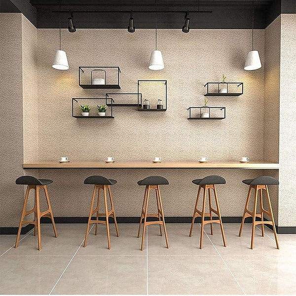 Randy & Travis Machinery Floating Shelves Retro Ledge Black Metal Display Stand Wall Shelves