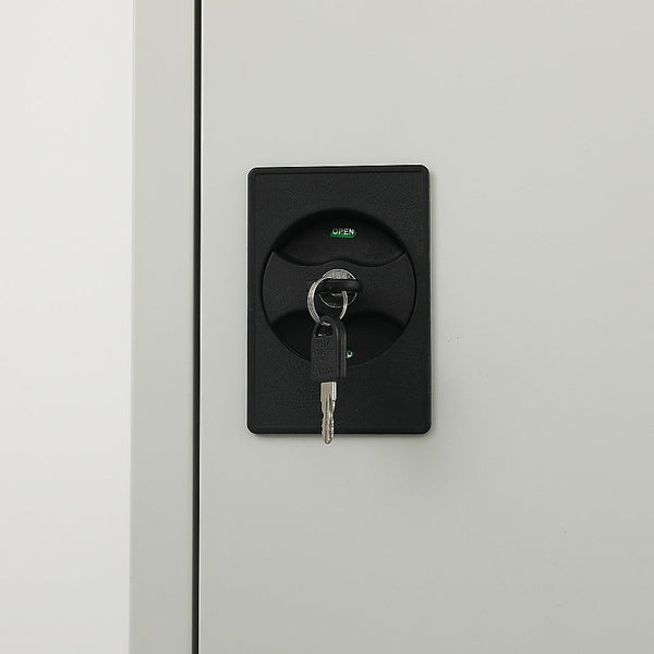 Randy & Travis Machinery Single Door Metal Tall Cabinet Shelf Storage For Home Office Gym Cabinets & Cupboards