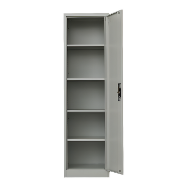Randy & Travis Machinery Single Door Metal Tall Cabinet Shelf Storage For Home Office Gym Cabinets & Cupboards