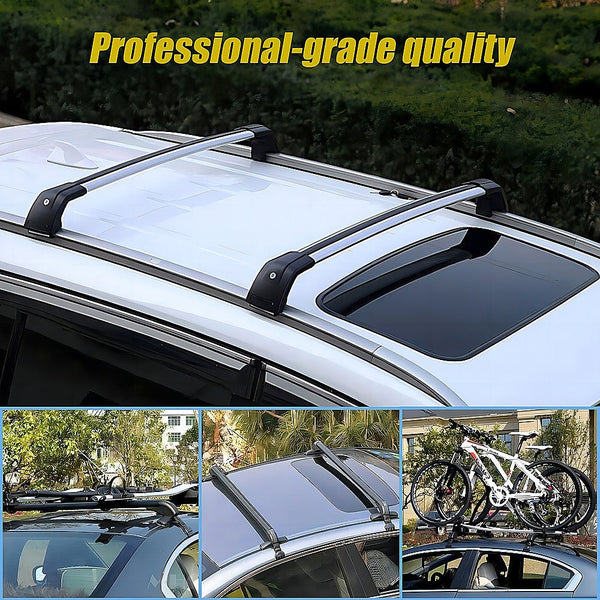 Bariloche Lockable Aluminium Car Roof Rack Bars Without Rail Anti Theft Luggage Carrier Roof Racks