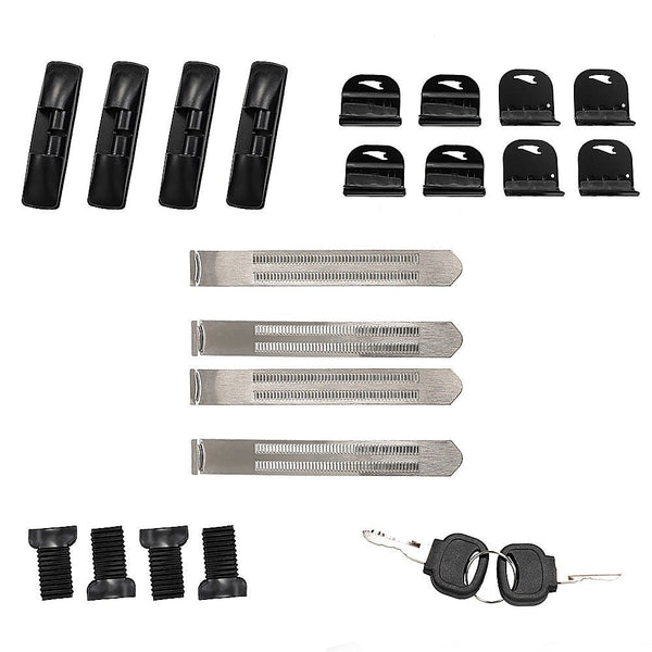 Bariloche Lockable Aluminium Car Roof Rack Bars Without Rail Anti Theft Luggage Carrier Roof Racks