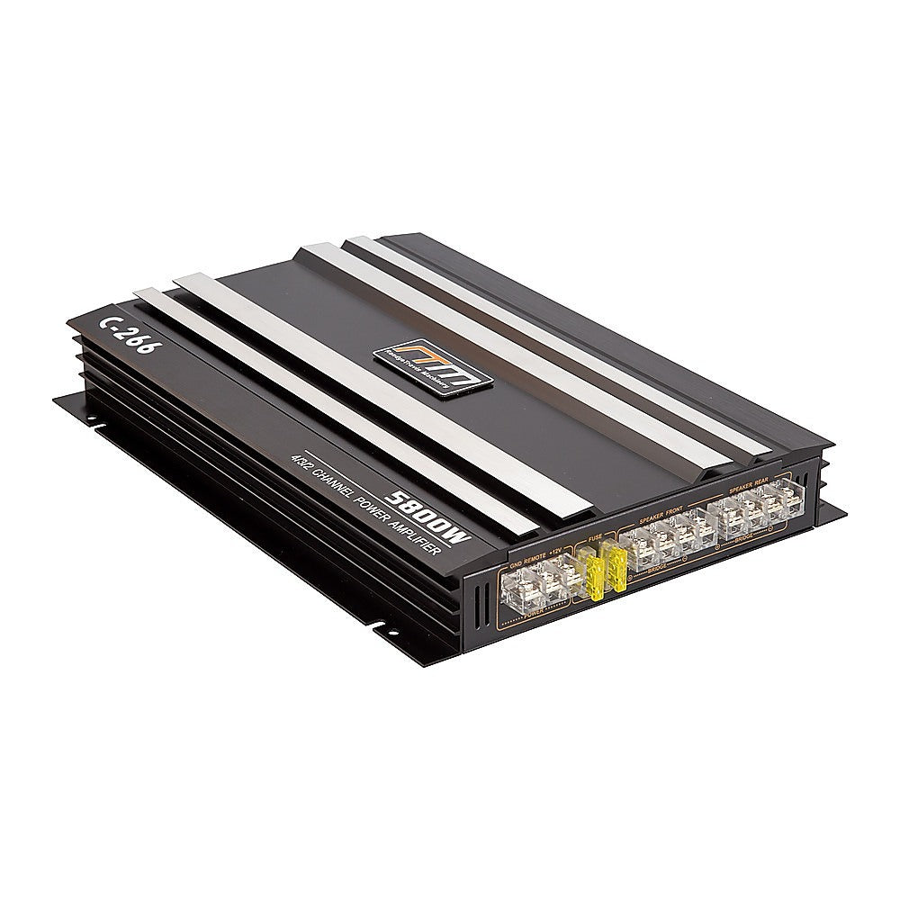 Randy & Travis Machinery 5800W Watt 4 Channel Car Truck Amplifier Stereo Audio System Device Amplifiers & Preamps