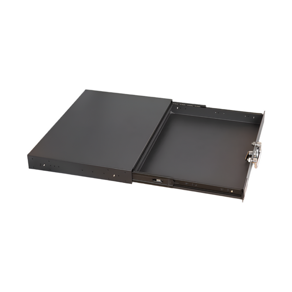 Randy & Travis Machinery 1U Locking Rack Mount Drawer Secure Steel Storage For 19" Network Server Rackmount Cabinets & Frames