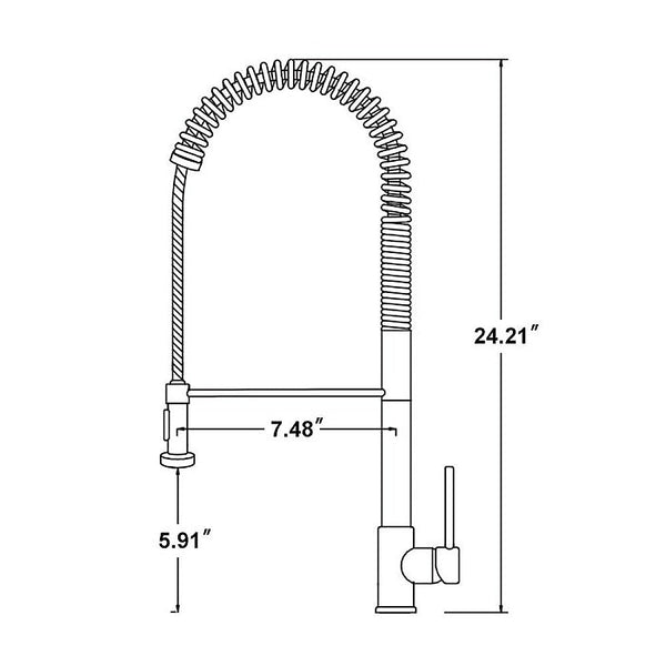 Della Francesca Basin Mixer Pull Out Kitchen Tap Faucet Laundry Sink Kitchen Taps