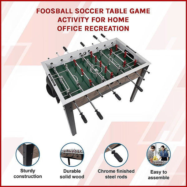 Randy & Travis Machinery Soccer Table Game Activity For Home Office Recreation Foosball