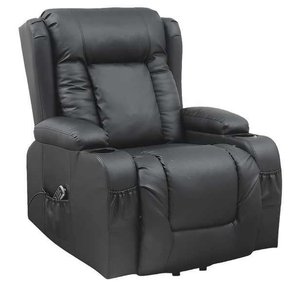 Palermo Lift Heated Leather Recliner Electric Massage Chair With Usb Port Electric Massage Chairs