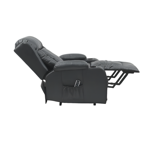 Palermo Lift Heated Leather Recliner Electric Massage Chair With Usb Port Electric Massage Chairs