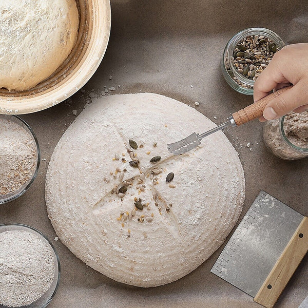 Randy & Travis Machinery 2 X 9" Sourdough Bread Proofing Set Making Kit Round Bowls Other Baking Accessories