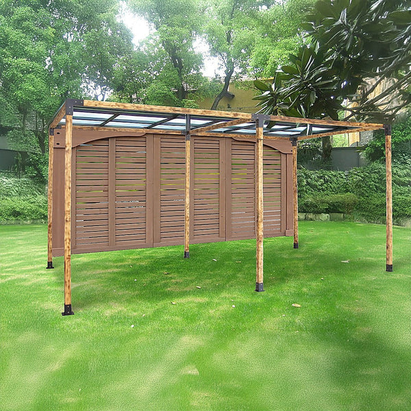 Randy & Travis Machinery Roof Pergola Gazebo Shed Matte Black Steel Brackets Diy Kits Gazebos & Pergolas