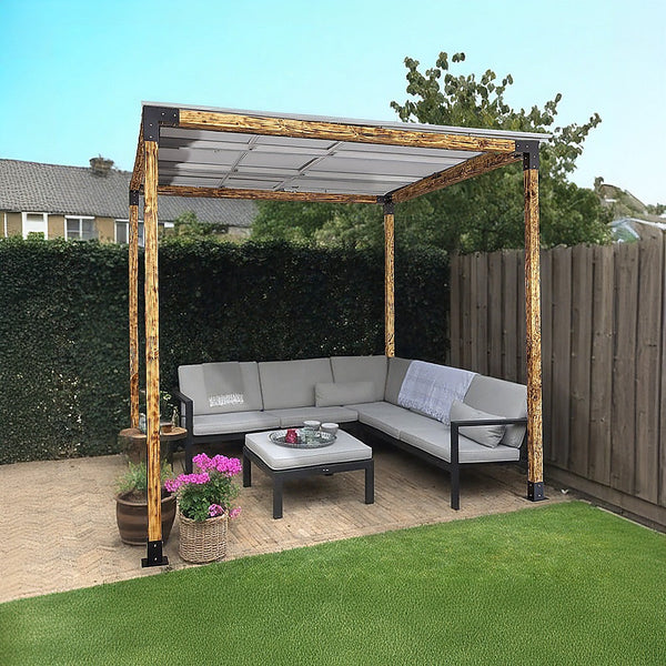Randy & Travis Machinery Roof Pergola Gazebo Shed Matte Black Steel Brackets Diy Kits Gazebos & Pergolas