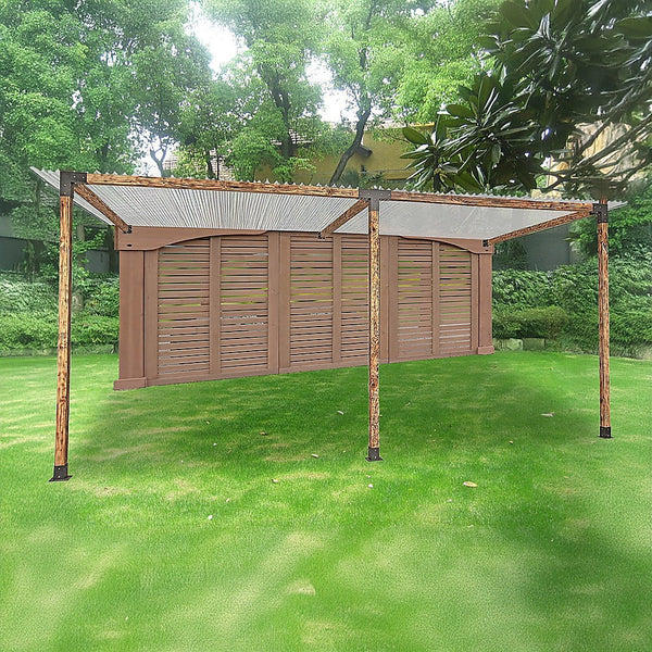 Randy & Travis Machinery Roof Pergola Gazebo Shed Matte Black Steel Brackets Diy Kits Gazebos & Pergolas
