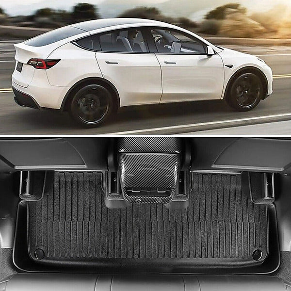Randy & Travis Machinery 6 Piece Tesla Model Y Floor Mats For Front And Rear Trunk Passenger Driver Side Floor Mats Carpets