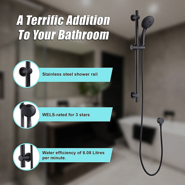 Hand Held Shower Rail Soap Dish Bathroom Set Shower Heads & Combos