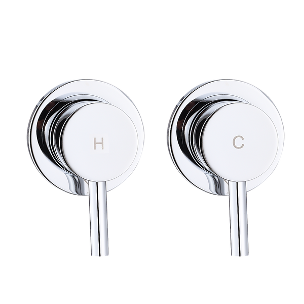 Della Francesca Bathroom Shower Hot And Cold Mixer In Chrome Shower Taps & Thermostats